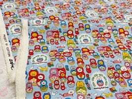 コットンこばやし コットンキャンバスプリント「ネコリョーシカ」_拡大イメージ