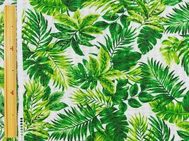 ハワイアンモンステラのリップルプリントビビットグリーン