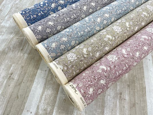 コットンこばやし ブロードプリント「北欧調ロイヤルスワン」