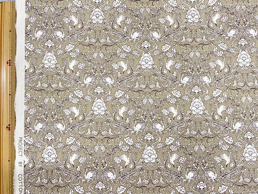 コットンこばやし ブロードプリント「北欧調ロイヤルスワン」