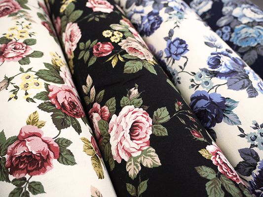 コットンこばやし クラシックローズのコットンキャンバス