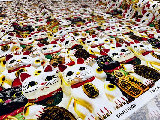 開運!縁起物シーチングプリントシリーズ