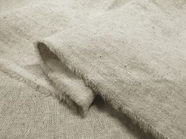 ナチュラルカラーの綿麻キャンバス無地グレー