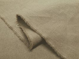 ナチュラルカラーの綿麻キャンバス無地グレージュ