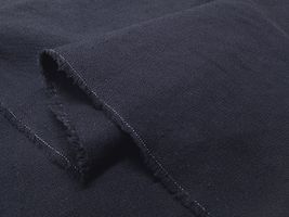 ナチュラルカラーの綿麻キャンバス無地ネイビー