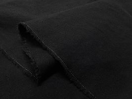 ナチュラルカラーの綿麻キャンバス無地ブラック