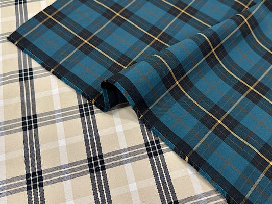 【現品限り特価】広幅 先染めギャバジンチェック