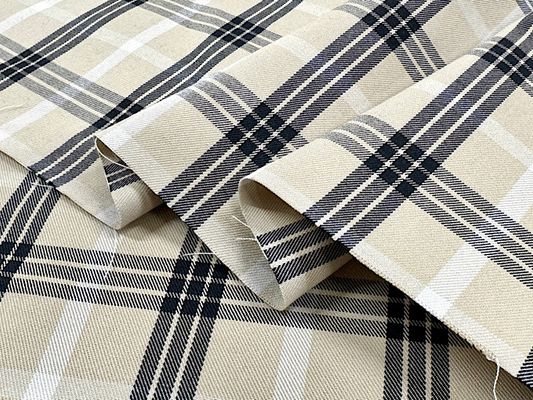 【現品限り特価】広幅 先染めギャバジンチェック