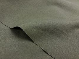 やわらかハーフリネンキャンバス無地「サブレ」オリーブブラウン