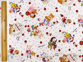 シャーティングプリント 松山敦子30`sCollection「アニマルソーイング」オフホワイト