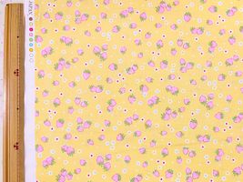 シャーティングプリント 松山敦子30`sCollection「かわいいイチゴ」イエロー