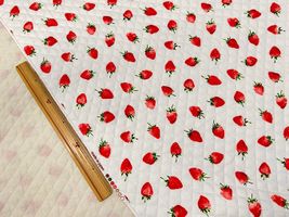 いちごのオックスプリントキルティング_拡大イメージ