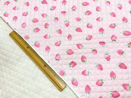 いちごのオックスプリントキルティング_拡大イメージ