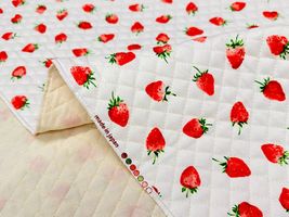 いちごのオックスプリントキルティング_拡大イメージ