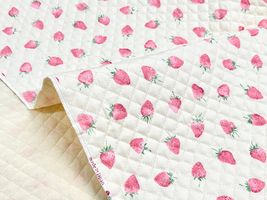 いちごのオックスプリントキルティング_拡大イメージ