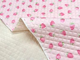いちごのオックスプリントキルティング_拡大イメージ