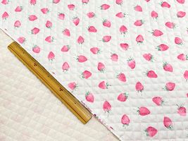 いちごのオックスプリントキルティング_拡大イメージ