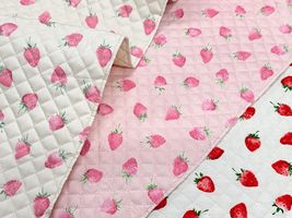 いちごのオックスプリントキルティング_拡大イメージ