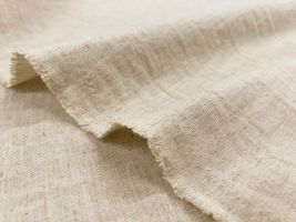【現品限り特価】播州織のハーフリネンキャンバス生成(綿かす残し)