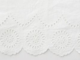 ■お取り寄せ商品■ 細幅 綿レースオフホワイト