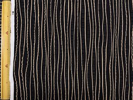 うねりのあるストライプのリップルプリントブラック