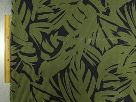 エンジェルソフトリネンプリント「ニュアンスボタニカル」カーキ