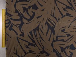 エンジェルソフトリネンプリント「ニュアンスボタニカル」ブラウン