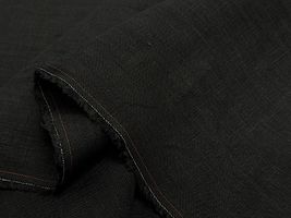 25番手のトリプルワッシャー加工ヨーロッパブラックリネン_拡大イメージ