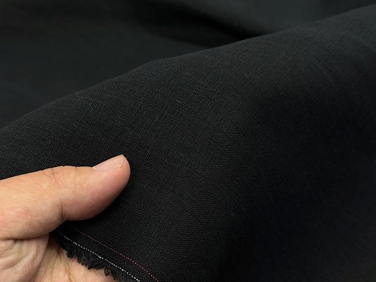 ヨーロッパうまれのトリプルワッシャー加工ブラックリネン