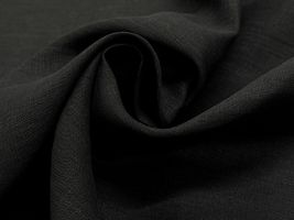 25番手のトリプルワッシャー加工ヨーロッパブラックリネン_拡大イメージ