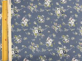 YUWA70マスターローンプリント「薔薇のブーケ」ネイビー