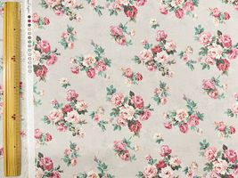 YUWA70マスターローンプリント「ローズの花束」グレージュ