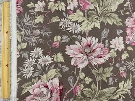 こうの早苗×YUWA ロイヤルリネンプリント「Flower scent」ブラウン系