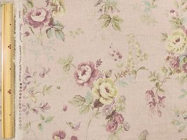 こうの早苗×YUWA ロイヤルソフトリネンプリント「bouquet」ピンク