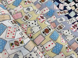 【現品限り特価】my piece of fabric トランプの60ローンプリント_拡大イメージ