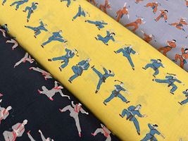 【現品限り特価】my piece of fabric カンフーの60ローンプリント_拡大イメージ