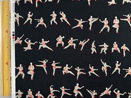 【現品限り特価】my piece of fabric カンフーの60ローンプリント_拡大イメージ