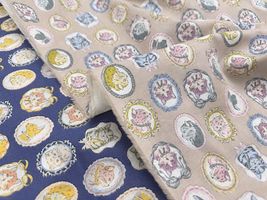 【現品限り特価】60ローンプリント「額縁と猫」_拡大イメージ