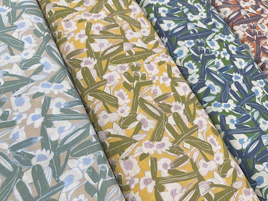 【現品限り特価】ラフなお花と葉っぱの60ローンプリント