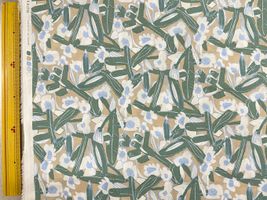 【現品限り特価】ラフなお花と葉っぱの60ローンプリントグレージュ