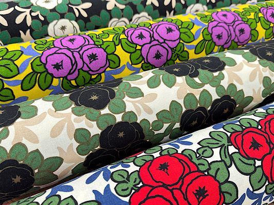 コットンこばやし コットンキャンバスプリント「ポタリーローズ」