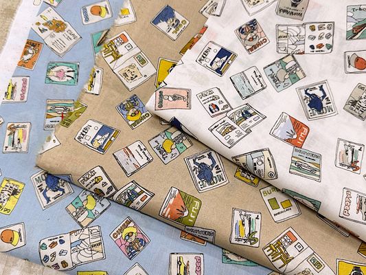 my piece of fabric 60ローンプリント「MAGAZINE」