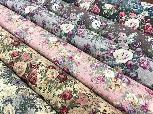 YUWA綿麻キャンバスプリント「アンティークローズ」2