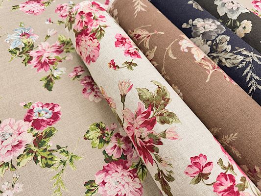 YUWAロイヤルソフトリネンプリント「Grandi fiori」