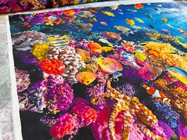 青い海のインクジェットシーチングプリント_拡大イメージ