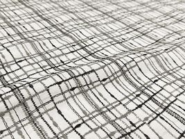 【現品限り特価】Exclusive Collection ゆらゆらチェックのコットンローンレース_拡大イメージ