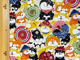 スケアープリント わんこだ和「ばんがさだワン」アイボリー