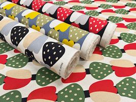 コットンこばやし綿麻キャンバスプリント「チューベリー」_拡大イメージ