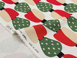 コットンこばやし綿麻キャンバスプリント「チューベリー」_拡大イメージ