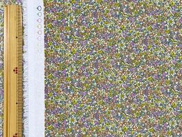 ボタニカルスケアープリント「フラワーカーペット」イエロー系